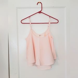 Silk pink hollister top